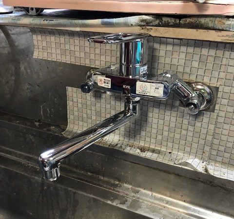 台所水栓施工事例
